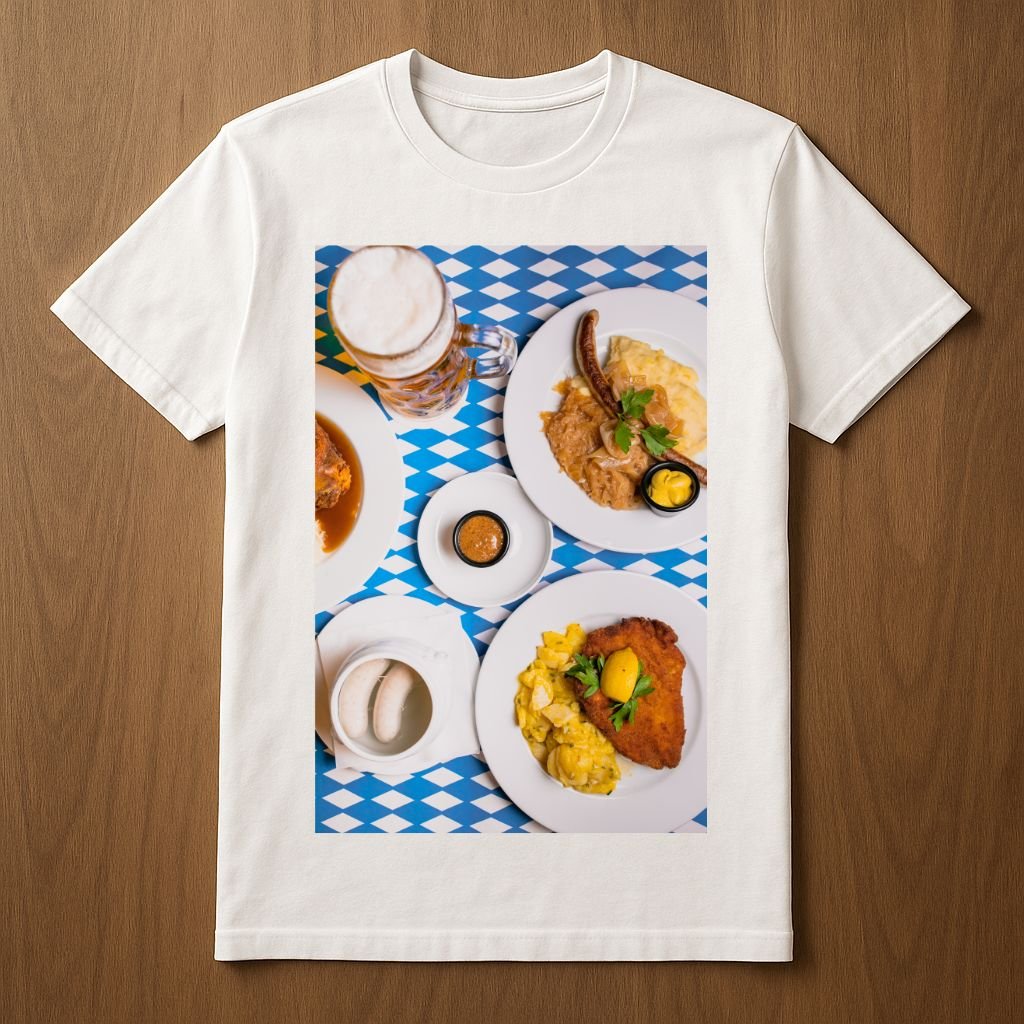 T-shirt with food